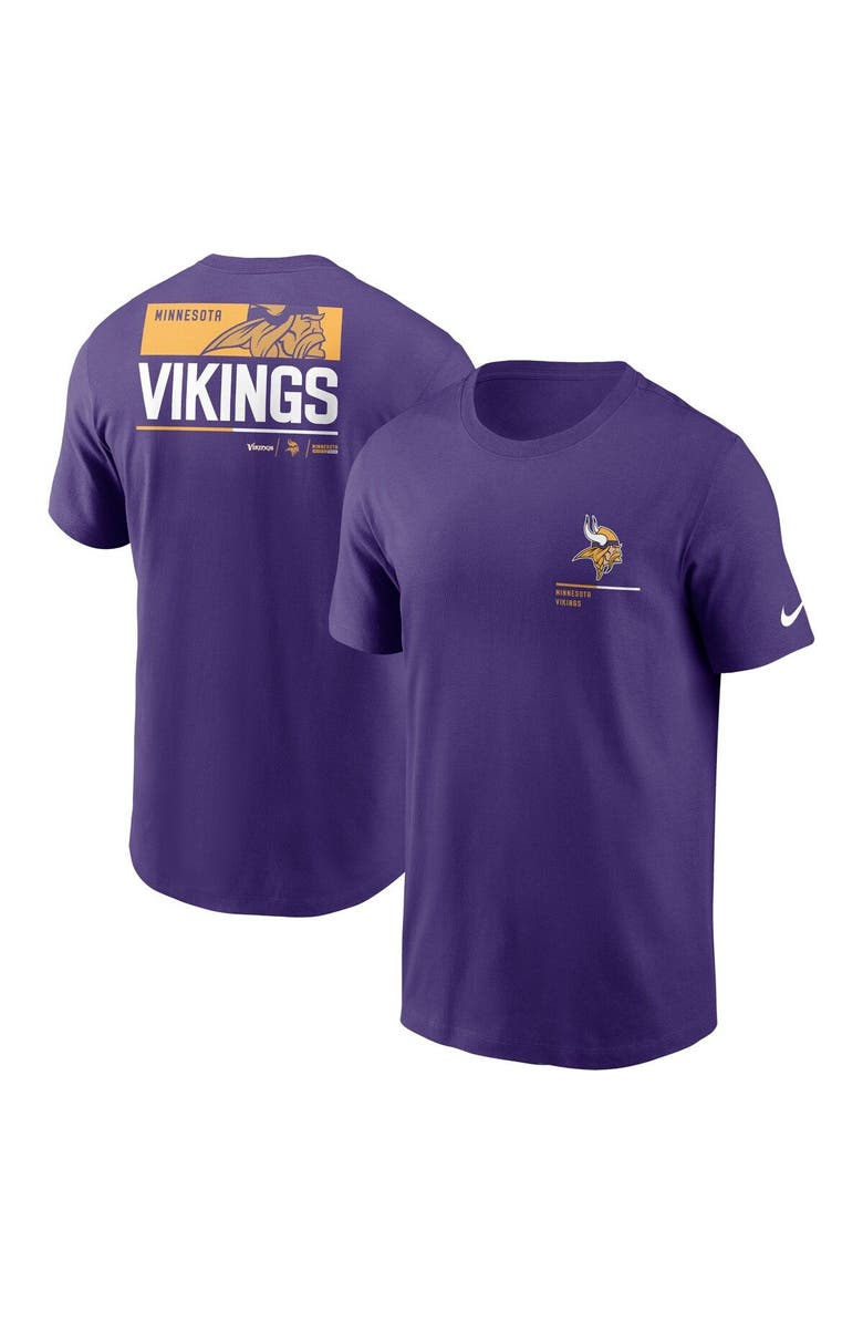 Nike Men's Nike Purple Minnesota Vikings Team Incline T-Shirt, Main, color,