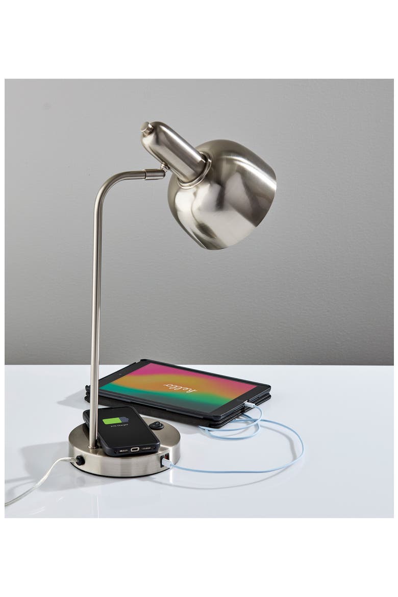 Rico Supercharger Desk Lamp, Alternate, color, BRUSHED STEEL