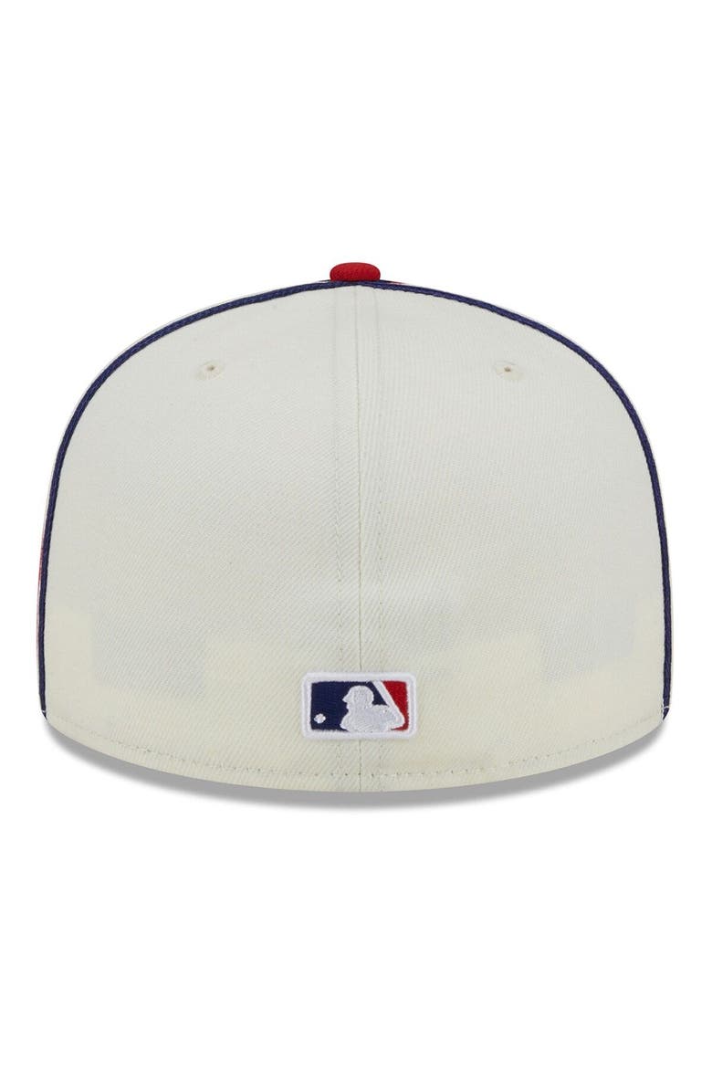 New Era Men's New Era  Cream/Red Philadelphia Phillies Chrome Sutash 59FIFTY Fitted Hat, Alternate, color, 