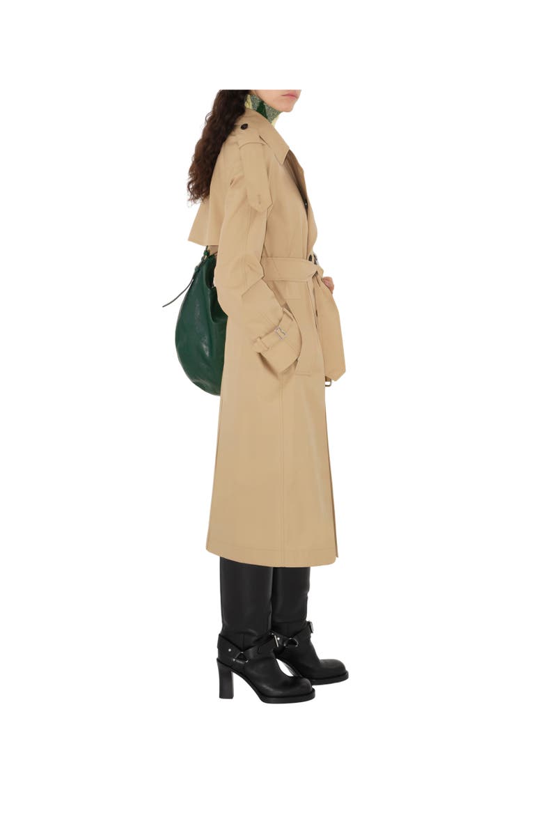 Burberry Long Gabardine Trench Coat, Alternate, color, 