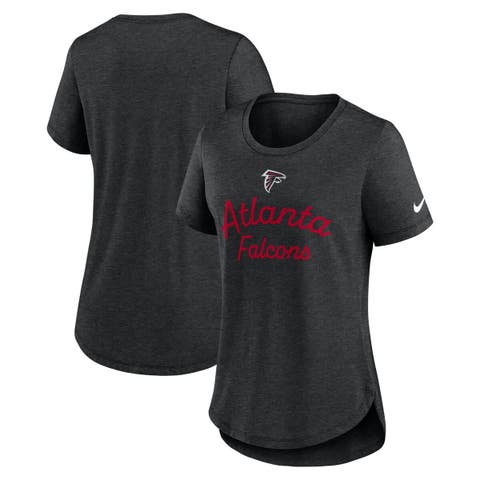 Women's Nike Black Atlanta Falcons Script Tri-Blend T-Shirt