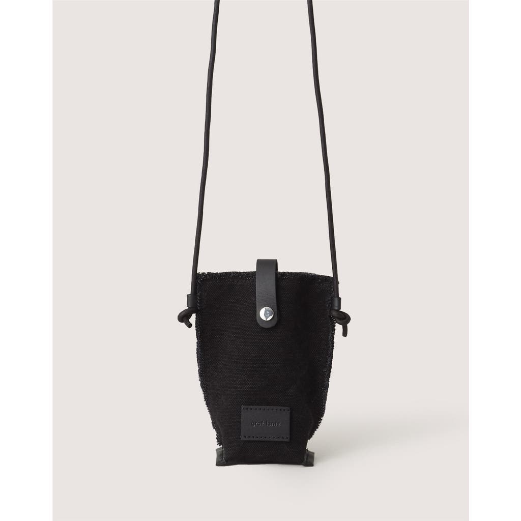 Graf & Lantz Graf Lantz Hana Canvas Phone Crossbody In Black