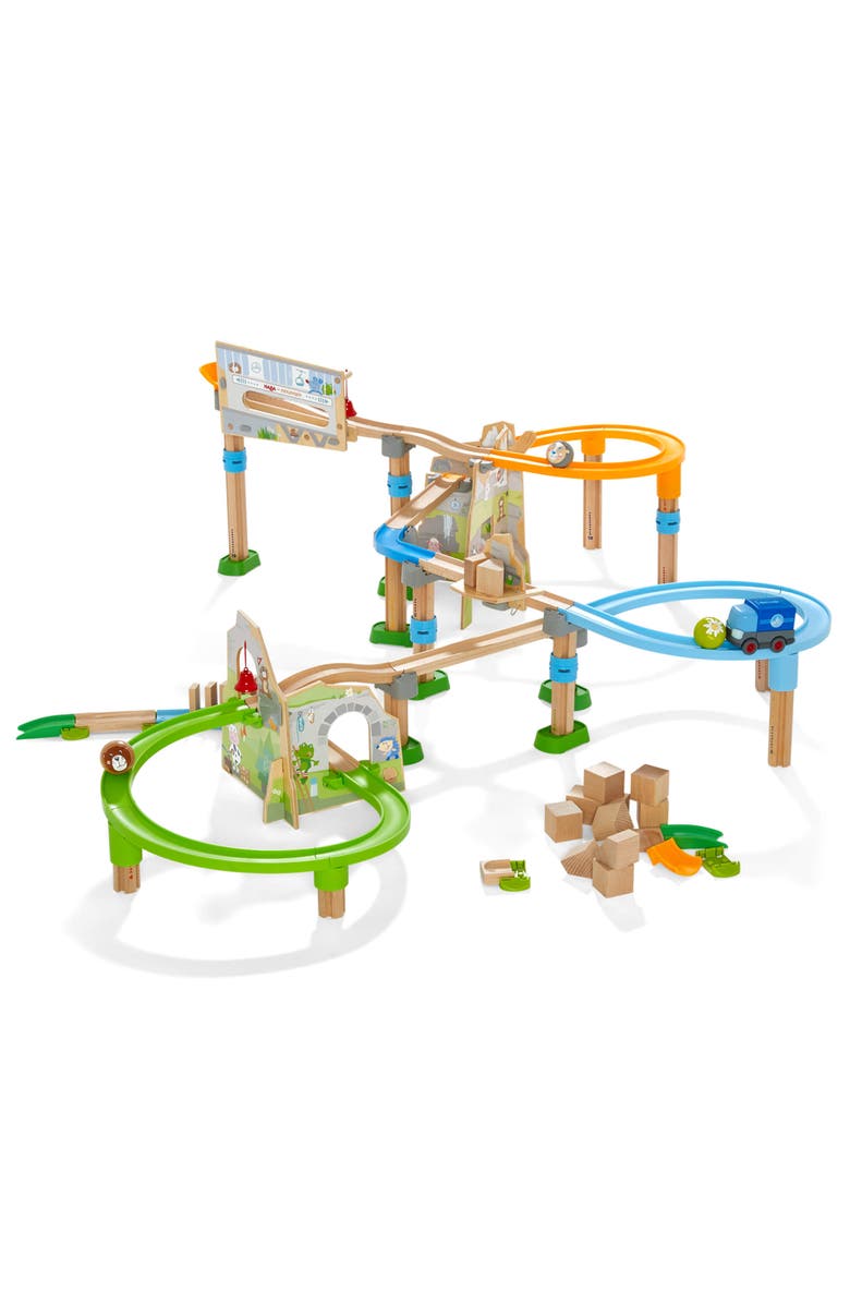 HABA Kullerbu Mountain Adventure Ball Track Ultimate Marble Run Set & Building Toys for Kids Age 3-8, Montessori STEM Learning & Educational Toys, Main, color, Multi