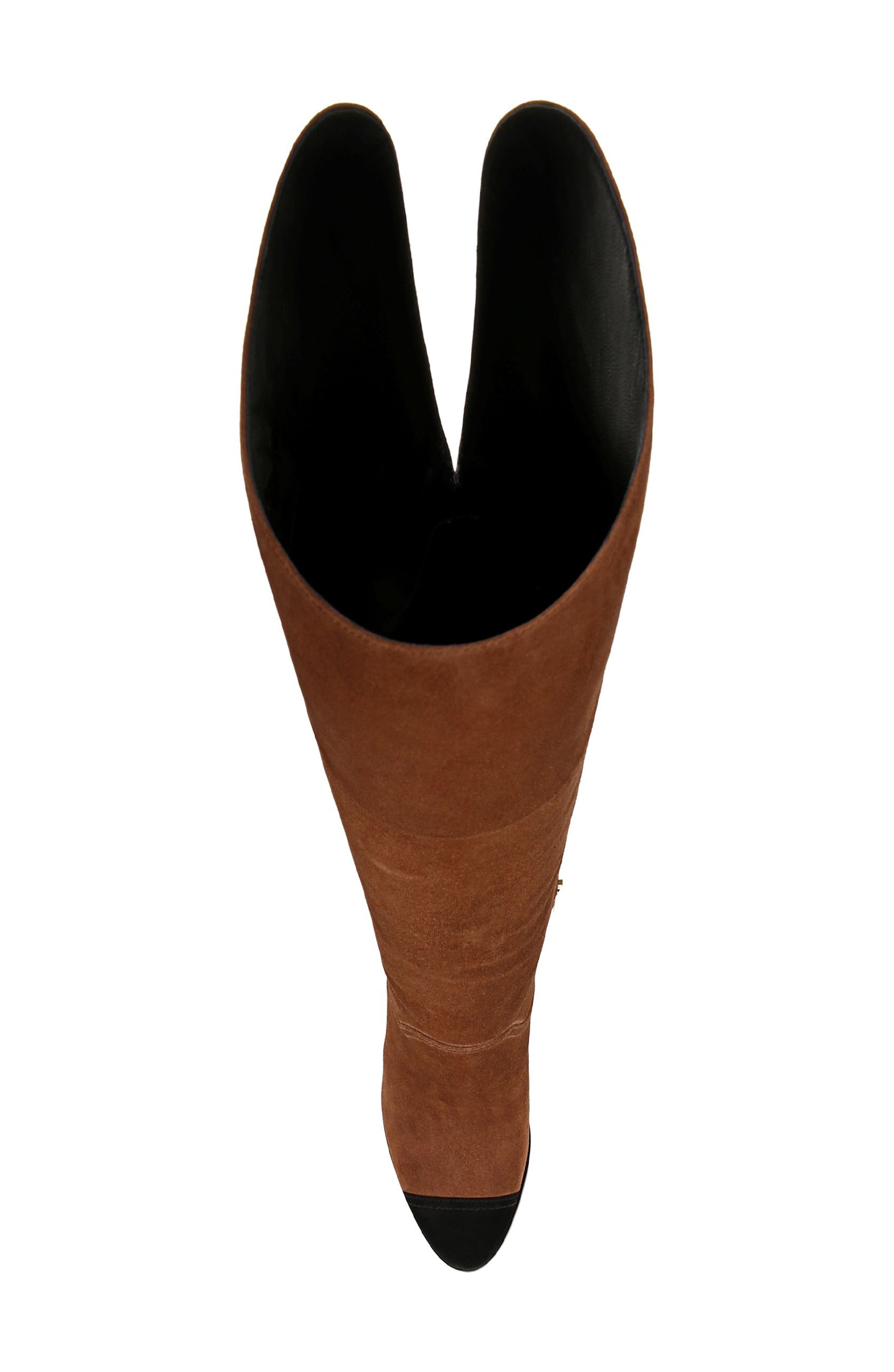 Veronica Beard Conrad Knee High Boot, Alternate, color, Cedar/ Black