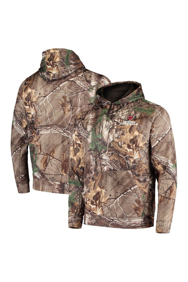 Men's Dunbrooke Realtree Camo Arizona Cardinals Circle Champion Tech Fleece Pullover Hoodie, Main, color, Realtree Camo