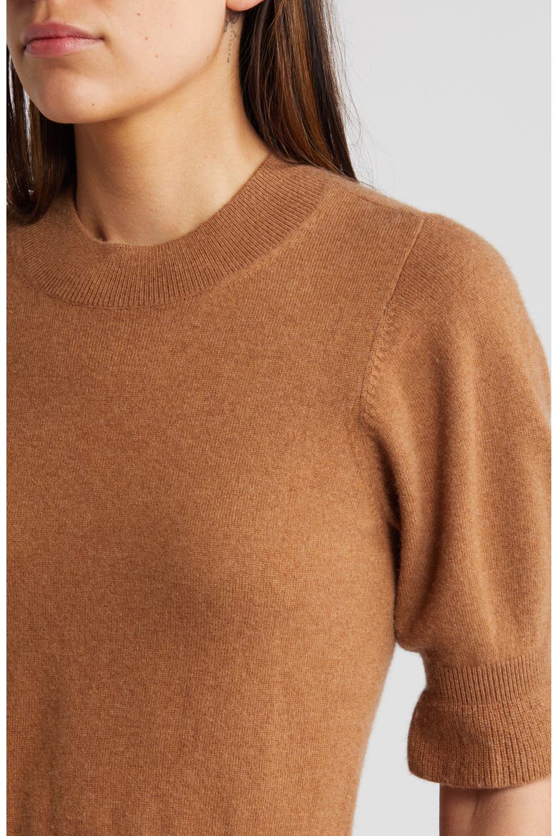 Sabelina Merino Wool Blend Sweater, Alternate, color, DARK CARAMEL