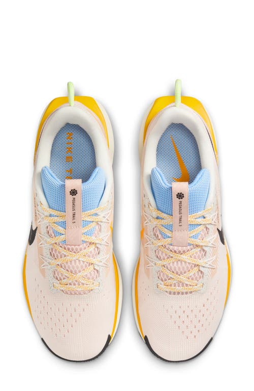 Nike Pegasus Trail 5 Sneakers In Beige And Multi-neutral In Phantom/black/coral