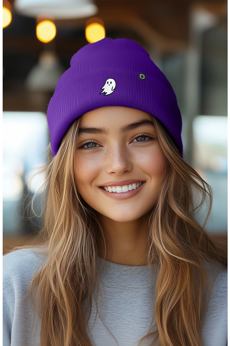 Ghost Beanie, Alternate, color, Purple