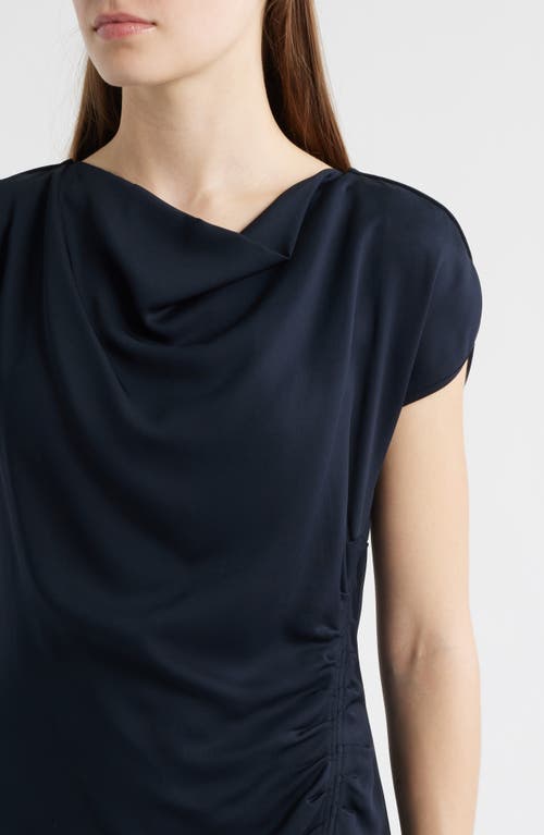 Hugo Boss Boss Devania Ruched Sheath Dress In Black