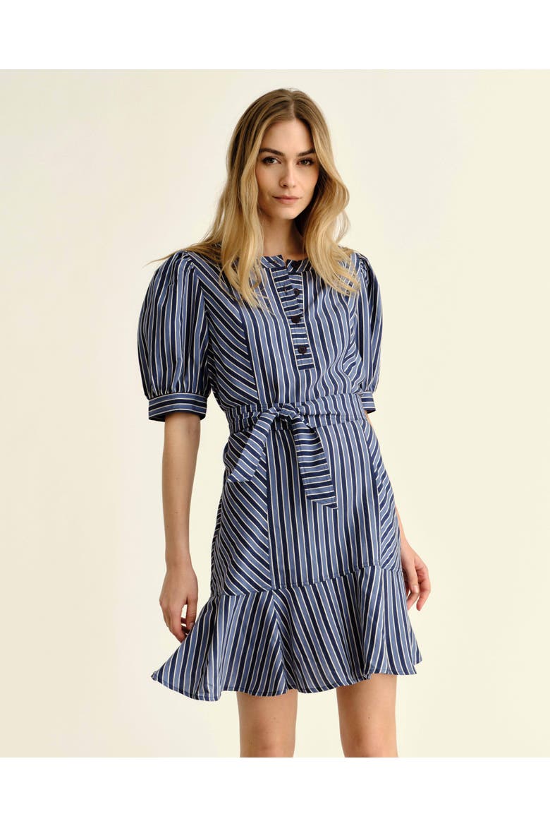 Bonnie Striped Mini Dress, Alternate, color, Coastal Stripe