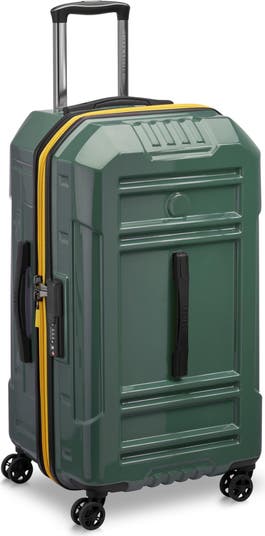 Rempart Checked Medium 26 Inch Hardside Expandable Luggage Trunk with Spinner Wheels