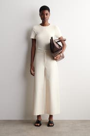 COS Cropped Wide-Leg Denim Pants