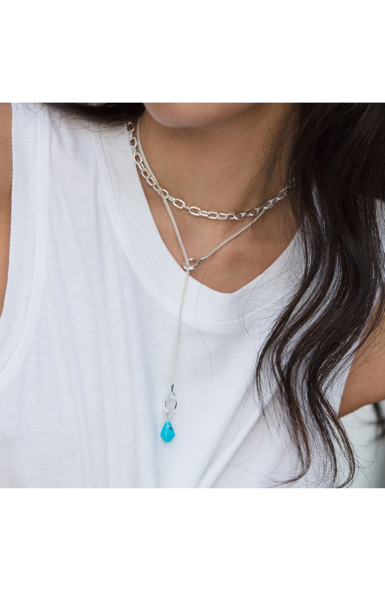 Monica Vinader Geometric Stone Pendant Charm, Alternate, color, 