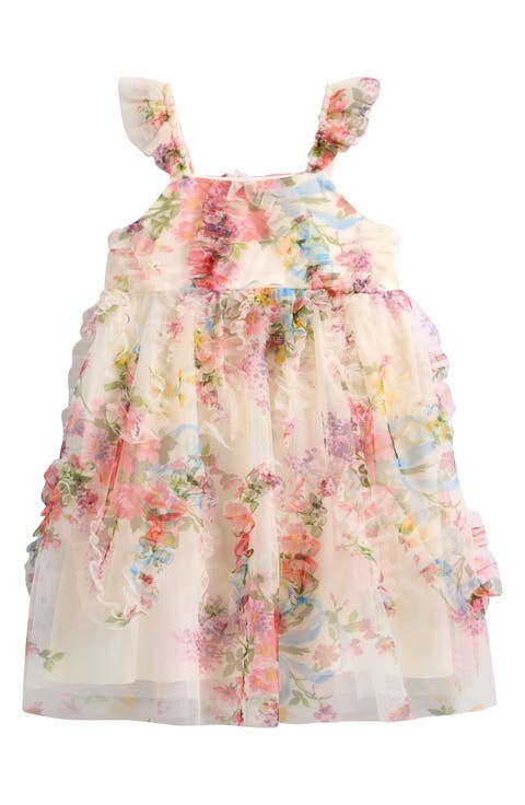 Kids' Ruffle Trapeze Party Dress