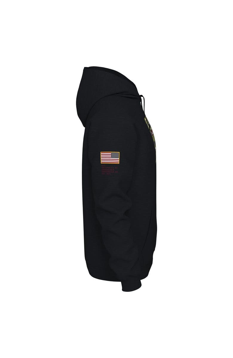 Nike Men's Nike Black Arkansas Razorbacks Veterans Camo Pullover Hoodie, Alternate, color, 