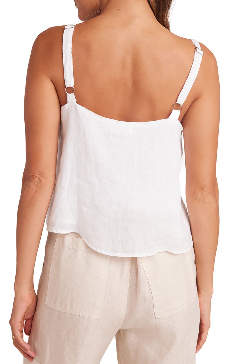 Bella Dahl Front Button Linen Camisole, Alternate, color, 