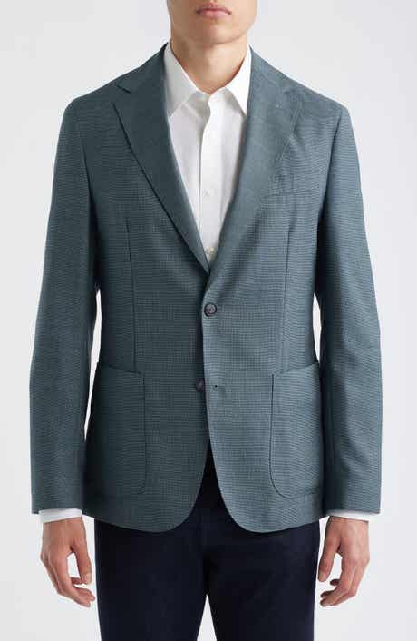 Hanry Slim Fit Textured Virgin Wool Sport Coat