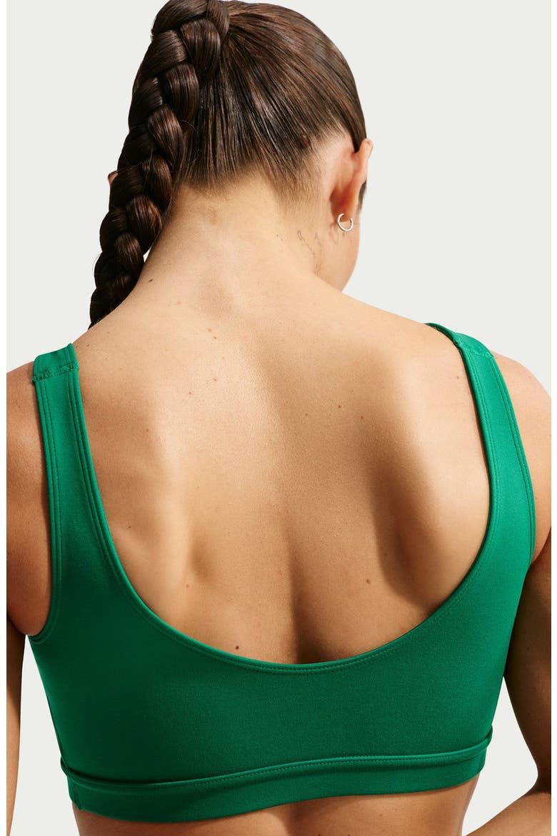 Capsule Asymmetric Sports Bra, Alternate, color, MALACHITE/ WHITE