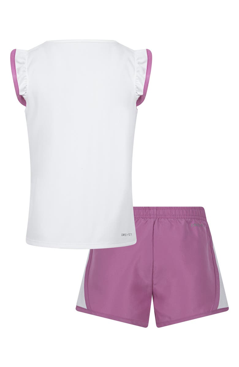 Nike Kids' Flutter Sleeve Graphic T-Shirt & Shorts Set, Alternate, color, Magic Flamingo