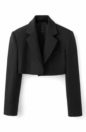 MANGO x Kaia Gerber Wool Crop Blazer