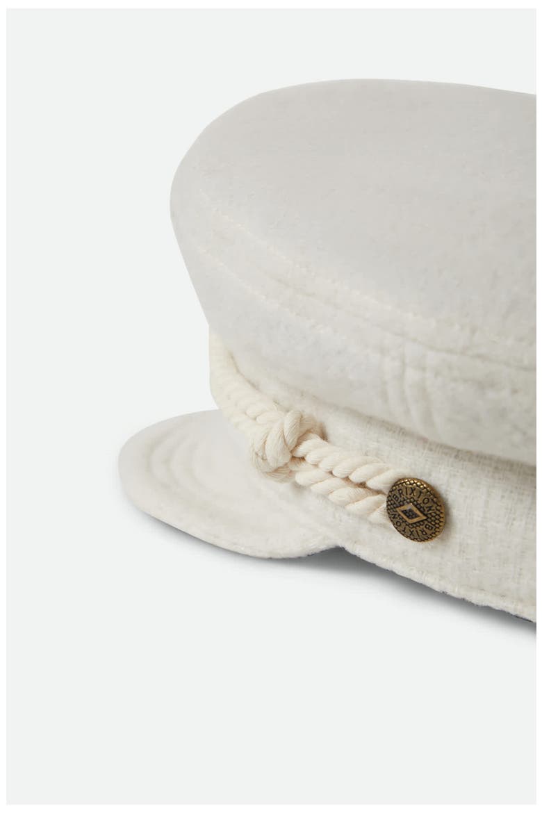 Kayla Bouclé Cap, Alternate, color, OFF WHITE BOUCLE