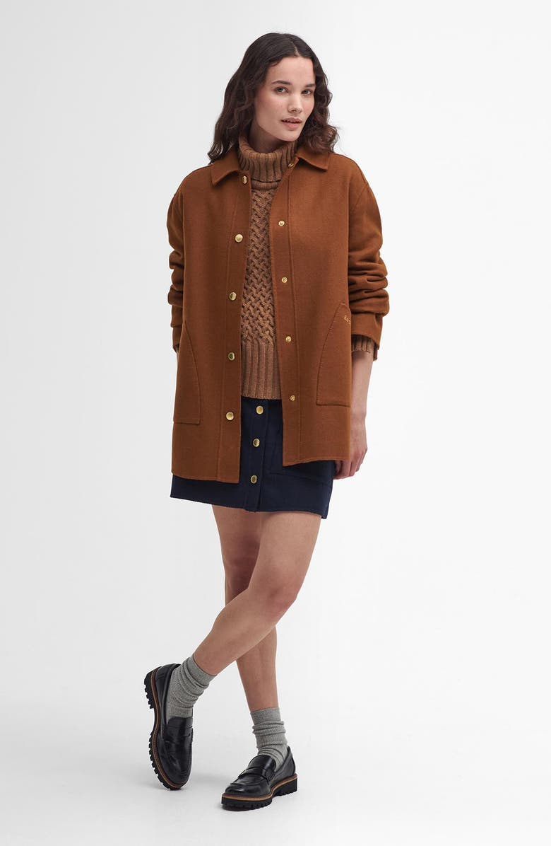 Barbour Reighton Wool Blend Shirt Jacket, Alternate, color, 