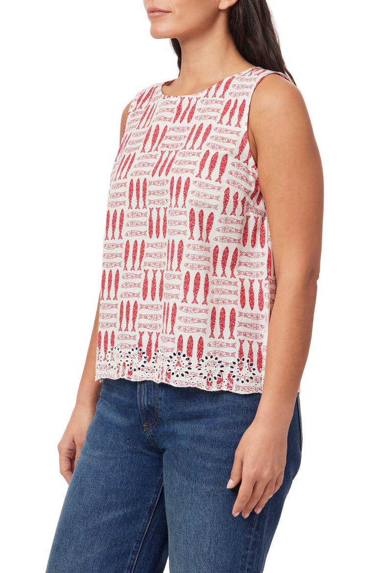 Letizia Sardines Cotton Shell, Alternate, color, SUGAR SWIZZLE/ BARBERRY