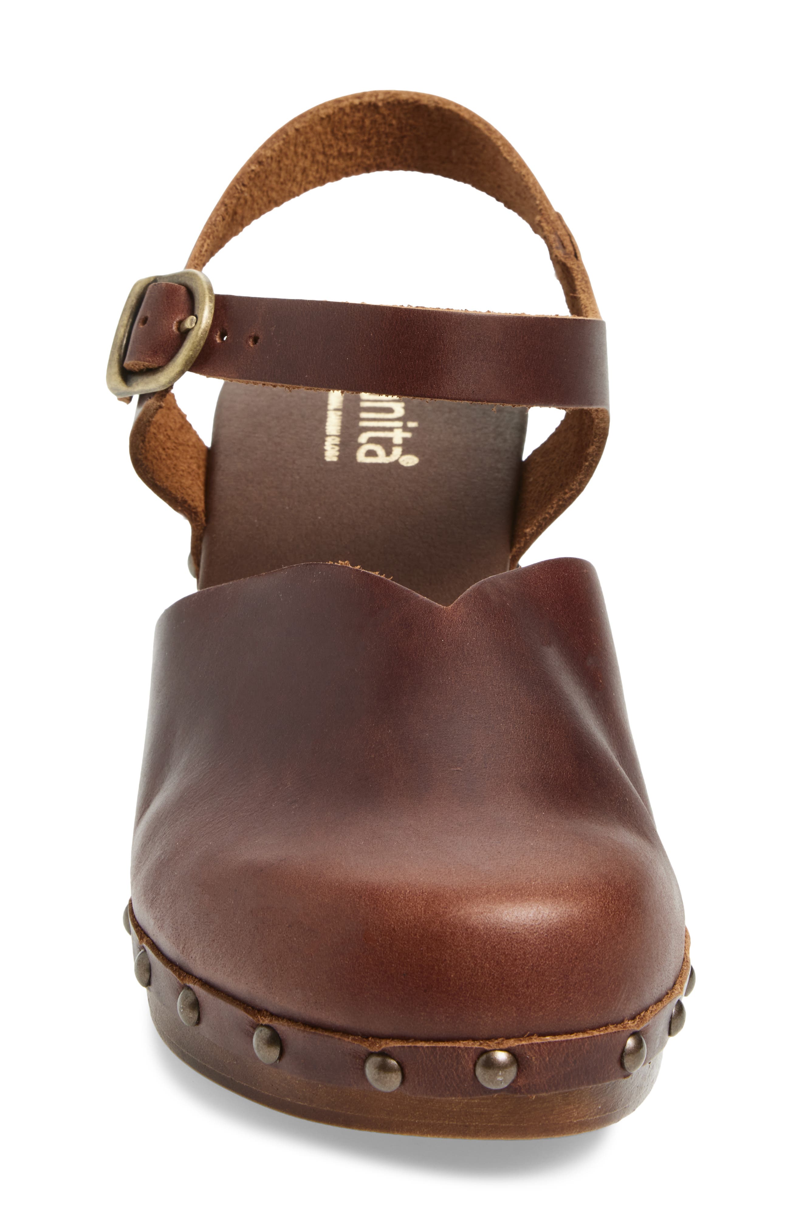 Sanita Solaima Ankle Strap Clog, Alternate, color, Brown