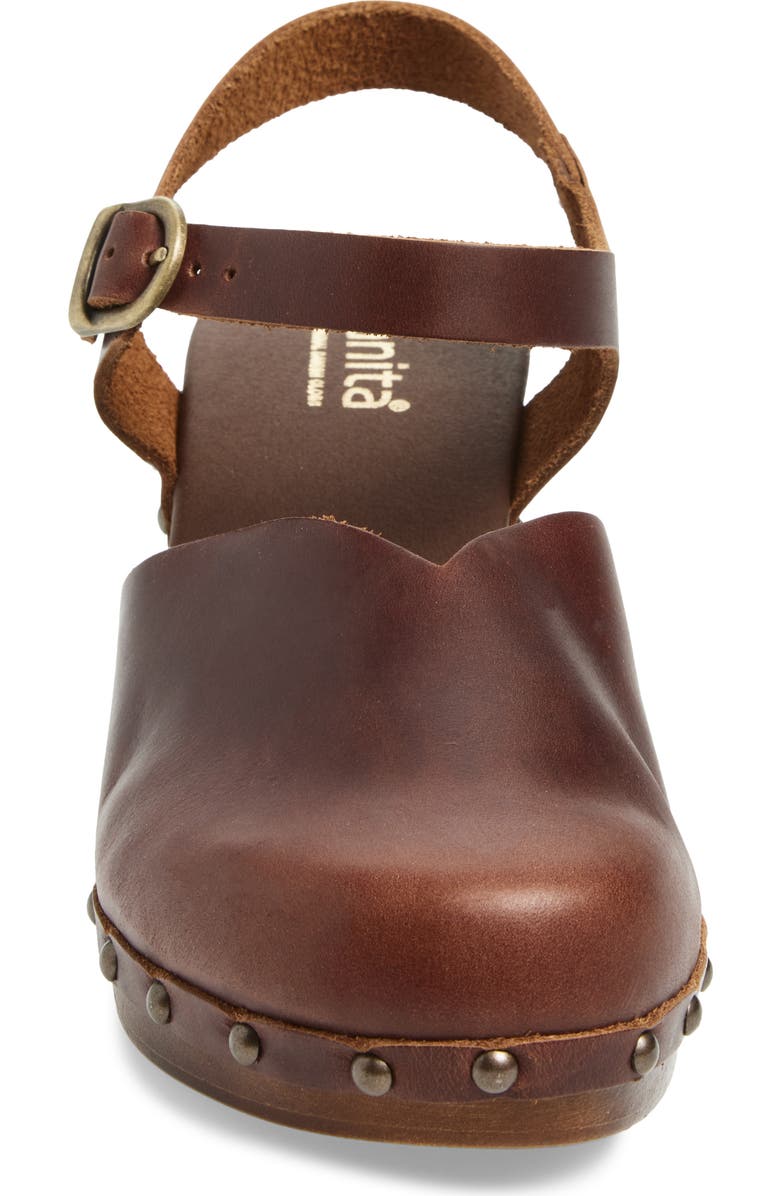 Sanita Solaima Ankle Strap Clog, Alternate, color, Brown