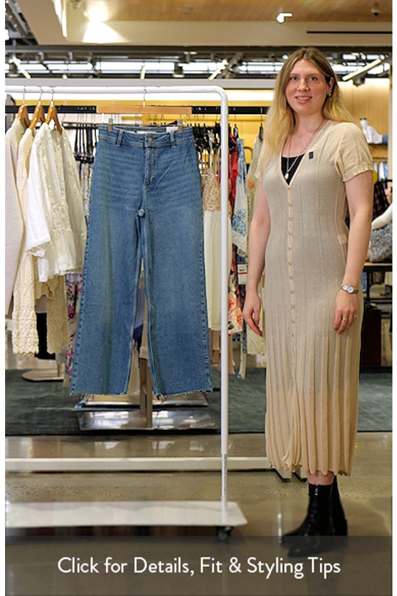 Catherin Raw Hem High Waist Culotte Jeans video