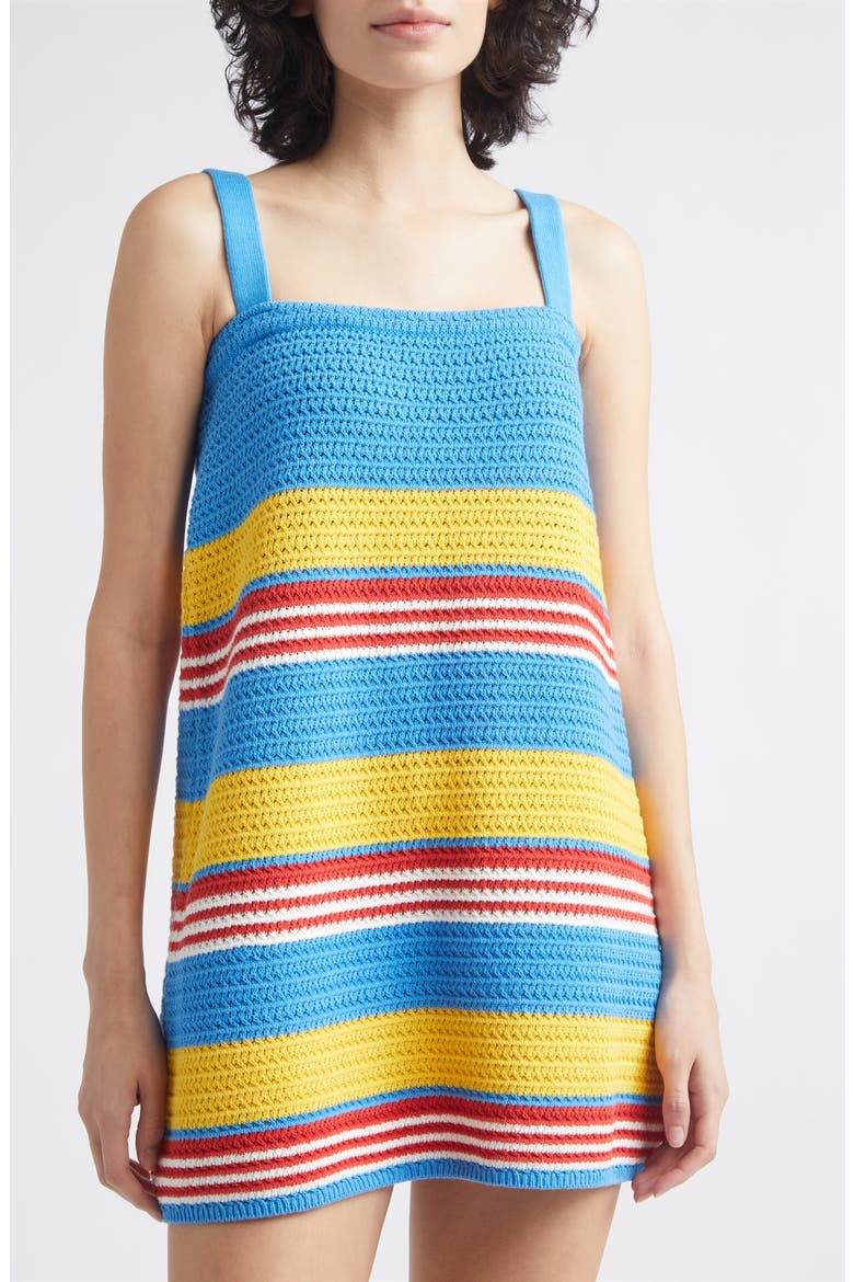 Tammy Stripe Tank Sweater Minidress, Alternate, color, BLUE MULTISTRIPE
