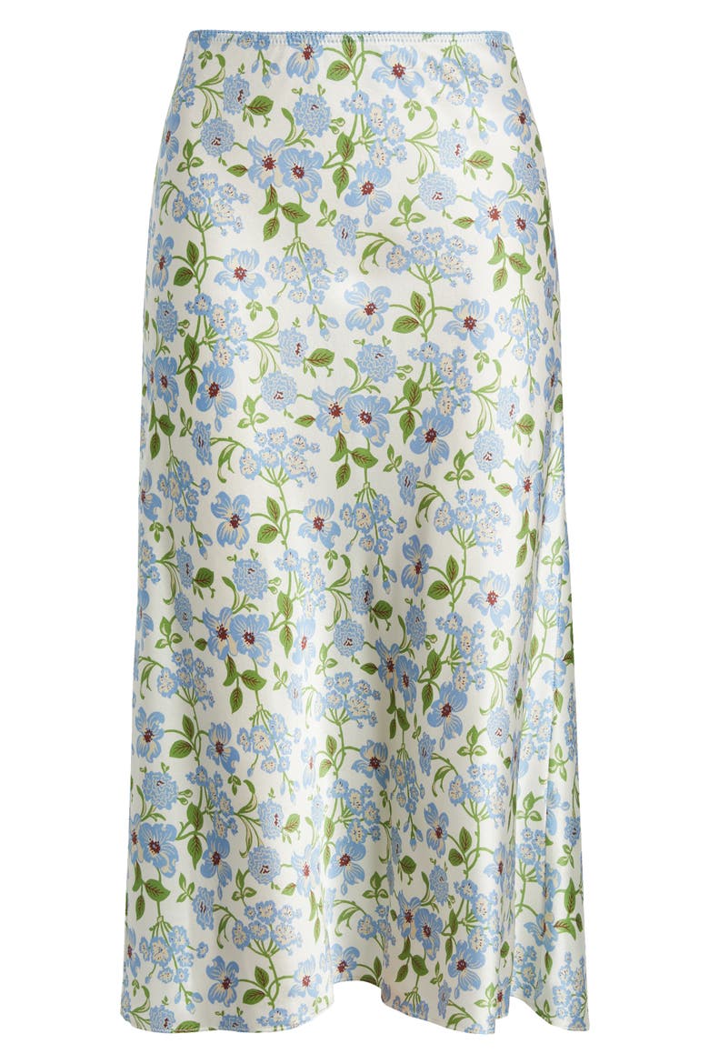 Elowena Silk Skirt, Alternate, color, IVORY STRAWBERRY MOON FLORAL