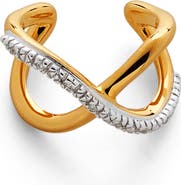 Monica Vinader Riva Crossover Diamond Ear Cuff (Nordstrom Exclusive)