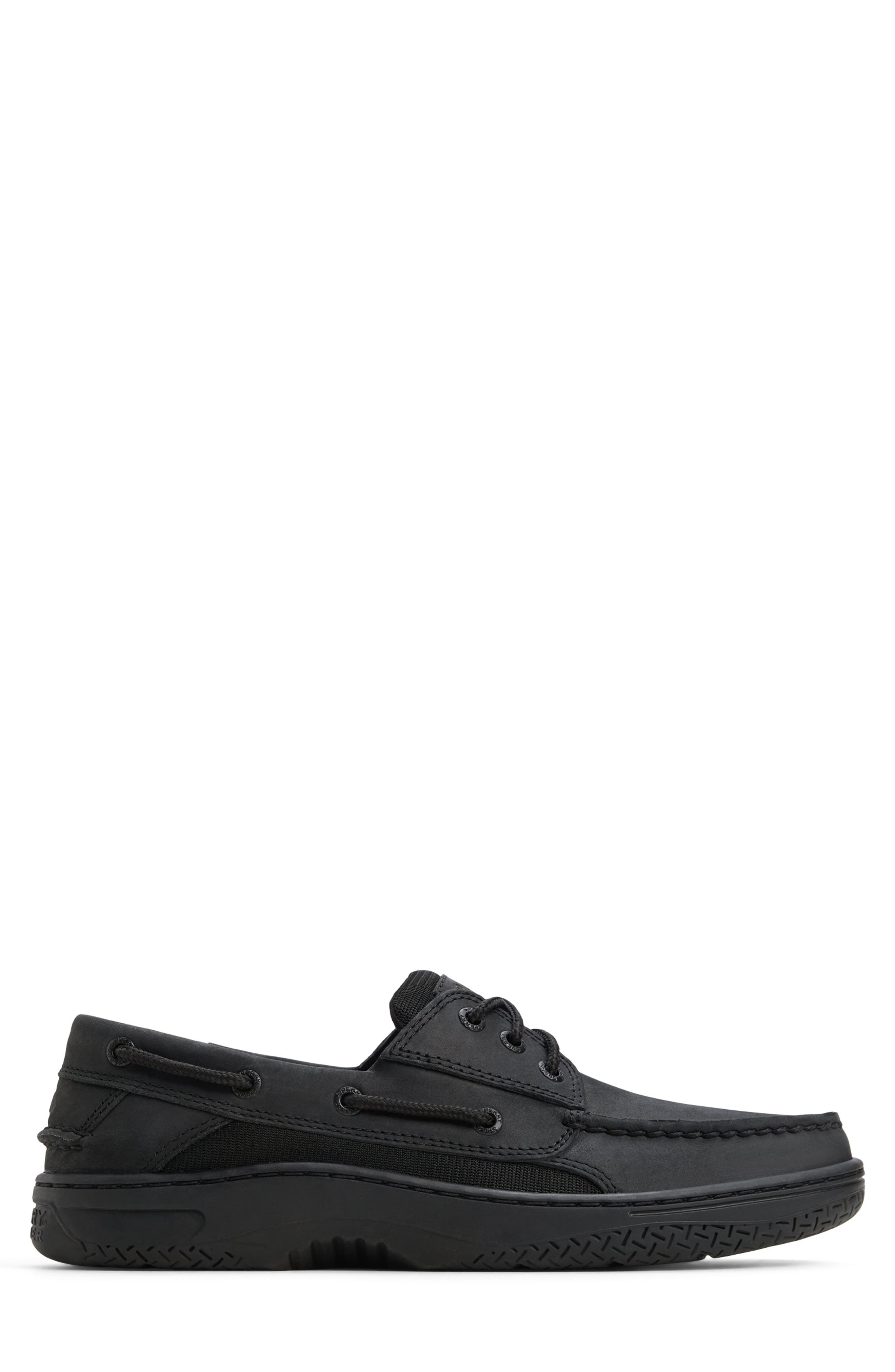 Sperry Billfish<sup>™</sup> 3-Eye Boat Shoe, Alternate, color, Black