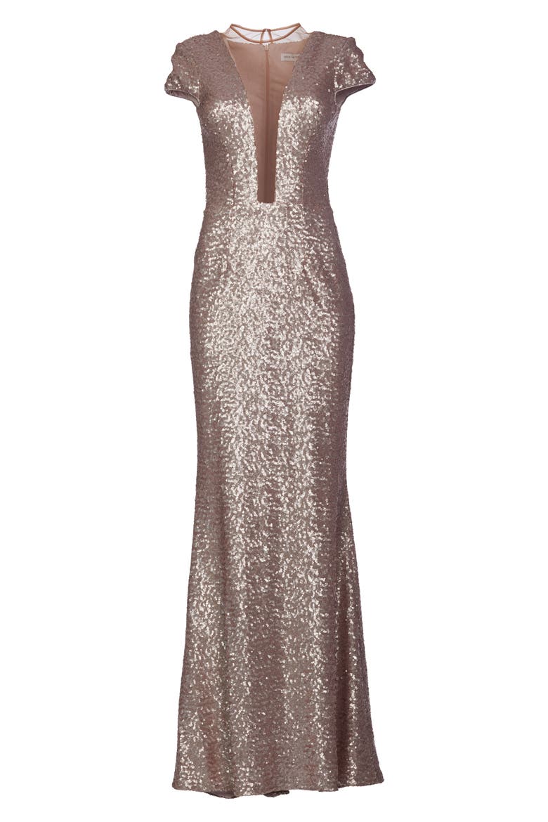Michelle Sequin Gown, Alternate, color, ICE PINK