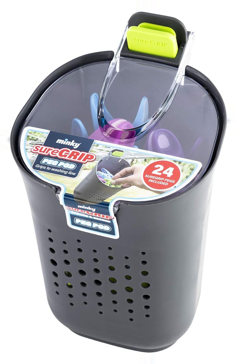 Minky Suregrip Clothespin Peg Pod, Alternate, color, 