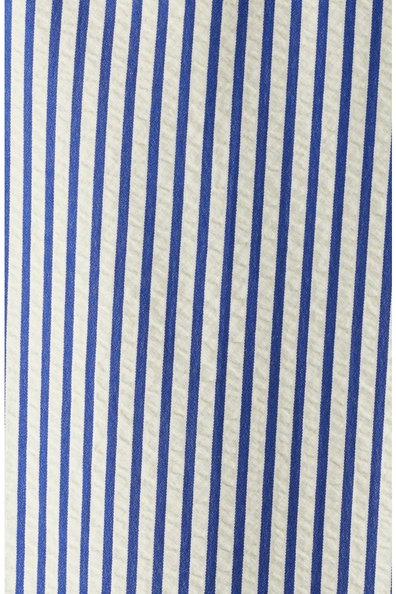 Stripe Short Sleeve Seersucker Button-Up Shirt, Alternate, color, BLUE HEADER STRIPE