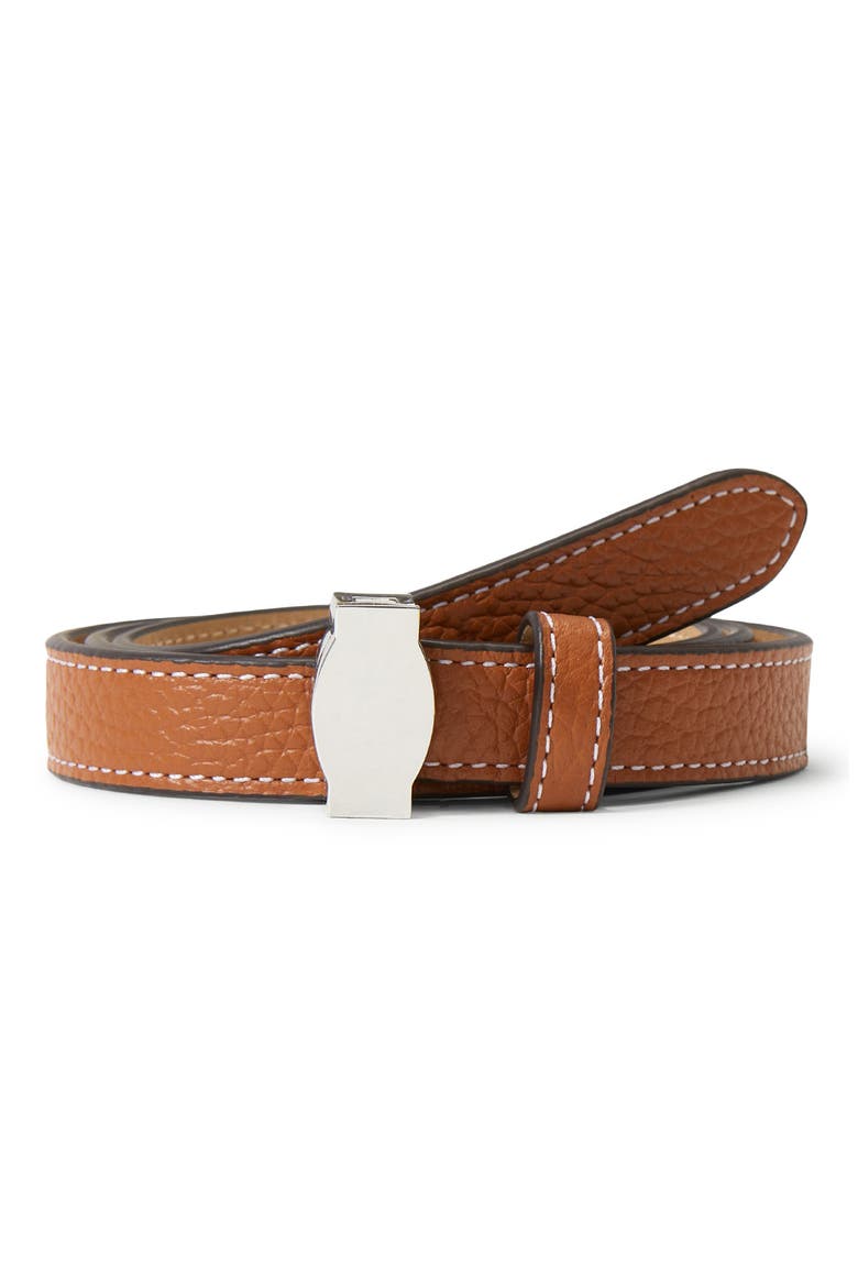 Dash Leather Belt, Alternate, color, HAZELWOOD
