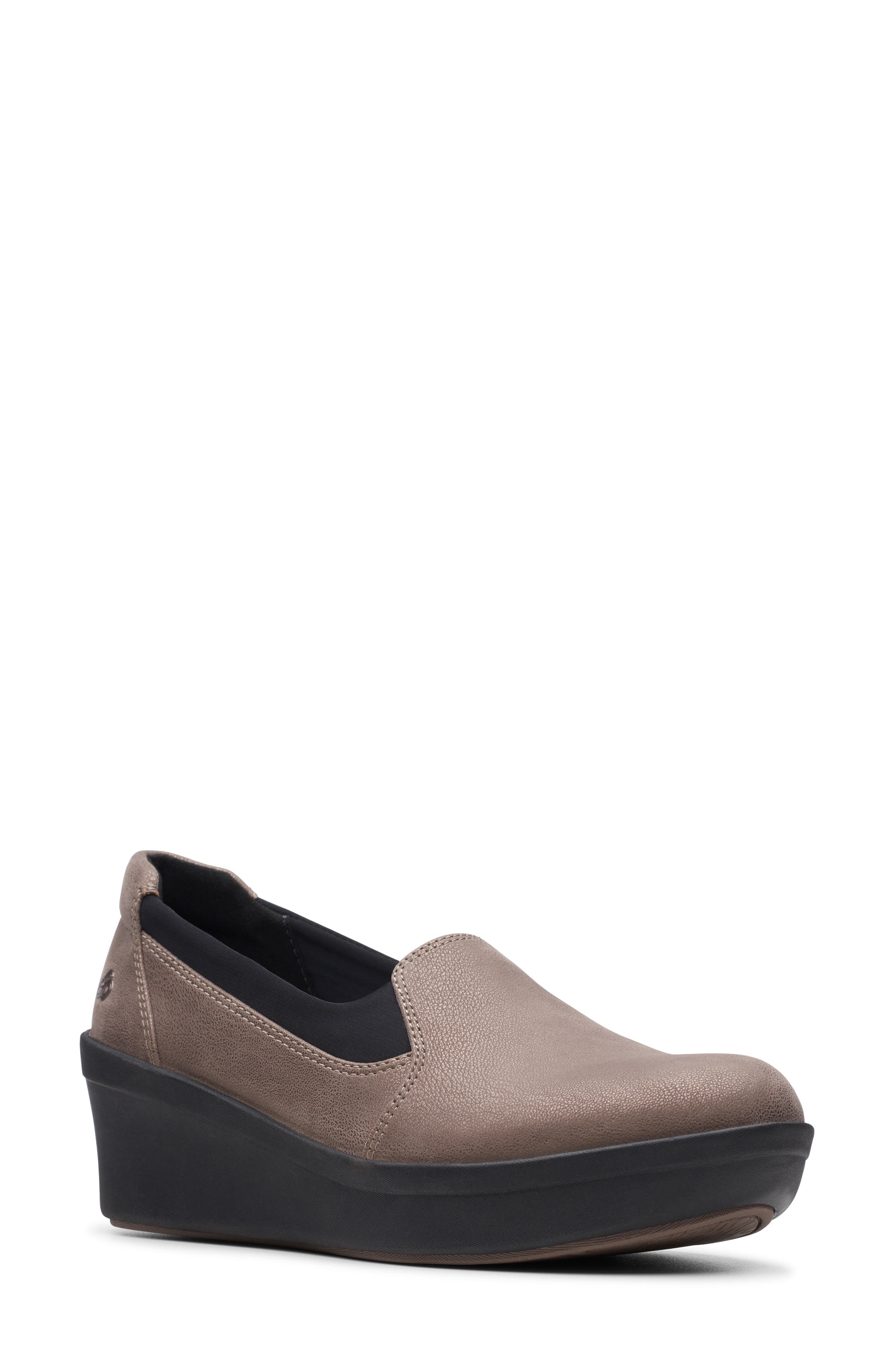 Clarks<sup>®</sup> Step Rose Moon Wedge Loafer, Main, color, 