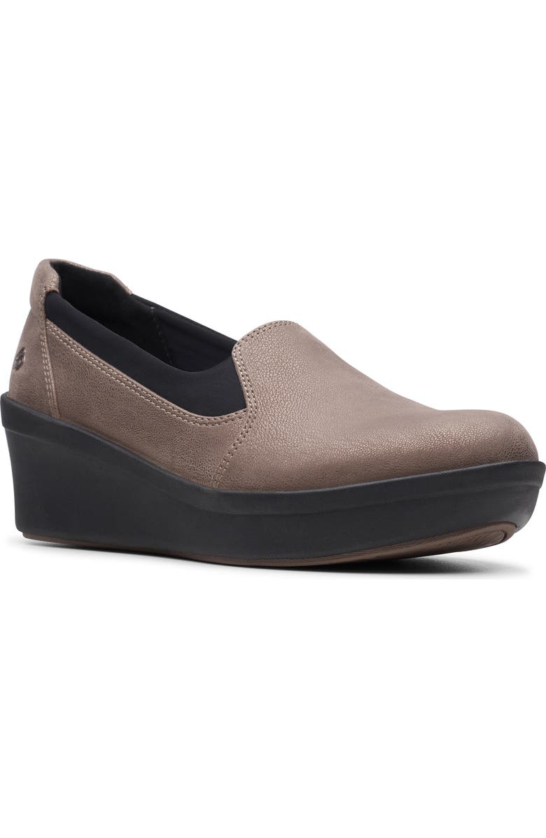 Clarks<sup>®</sup> Step Rose Moon Wedge Loafer, Main, color,