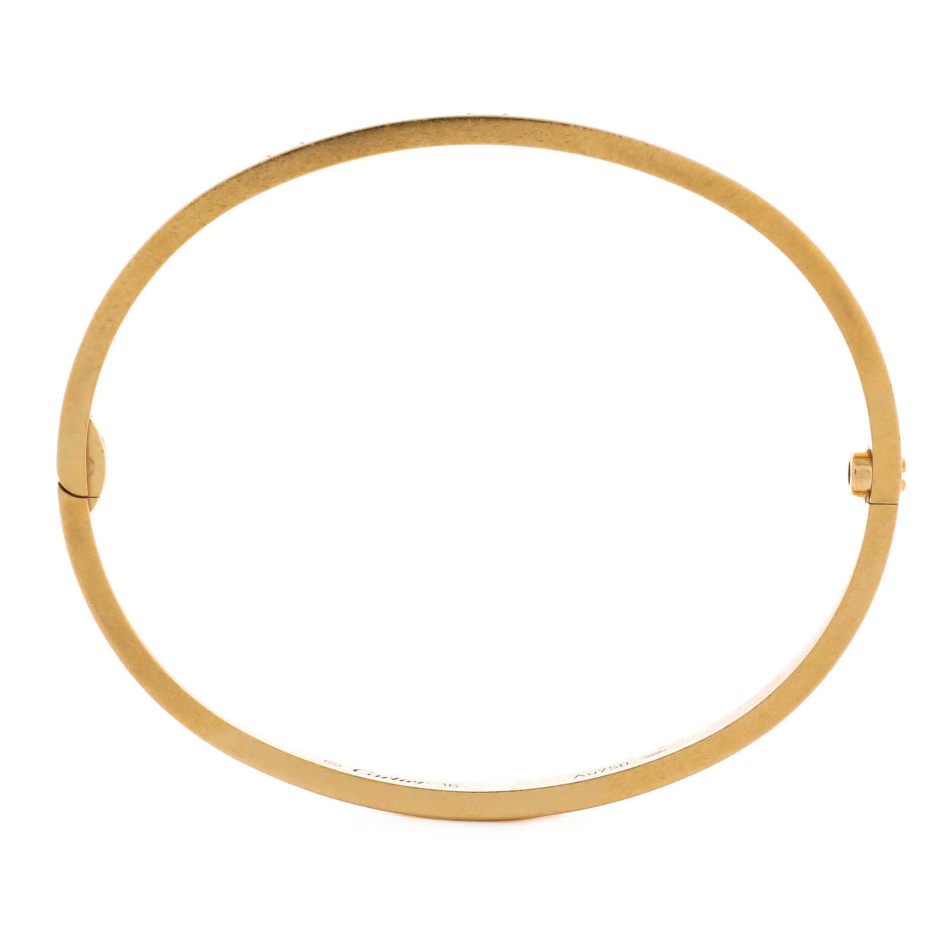 Love Bracelet 18K Yellow Gold Small, Alternate, color, Metallic Gold