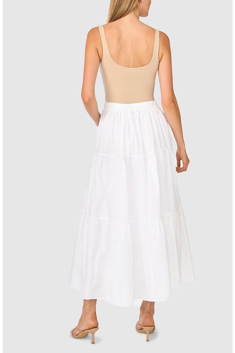 Tiered Maxi Skirt, Alternate, color, ULTRA WHITE