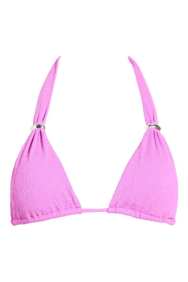 Firenze Bia Triangle Bikini Top, Alternate, color, PINK