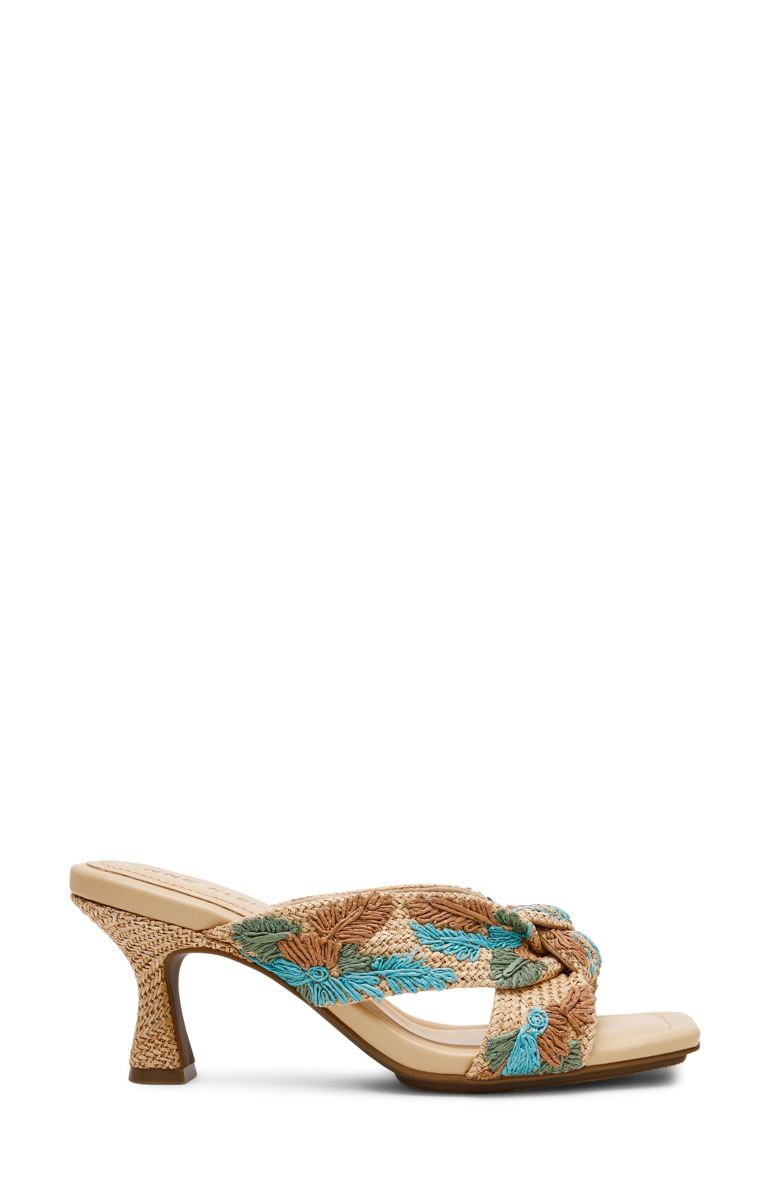 Anne Klein Jezebel Sandal, Alternate, color, Raffia Multicolor