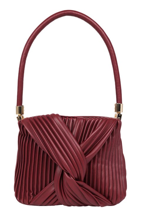 Pleated Knot Handbag