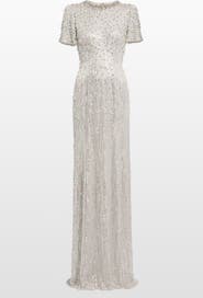 Jenny Packham Serenity Sequin-Embellished Gown