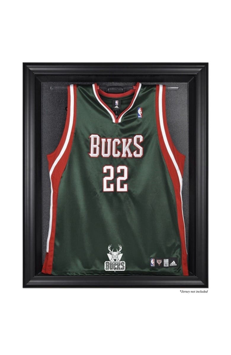 FANATICS AUTHENTIC Milwaukee Bucks (2006-2014) Black Framed Team Logo Jersey Display Case, Main, color, 