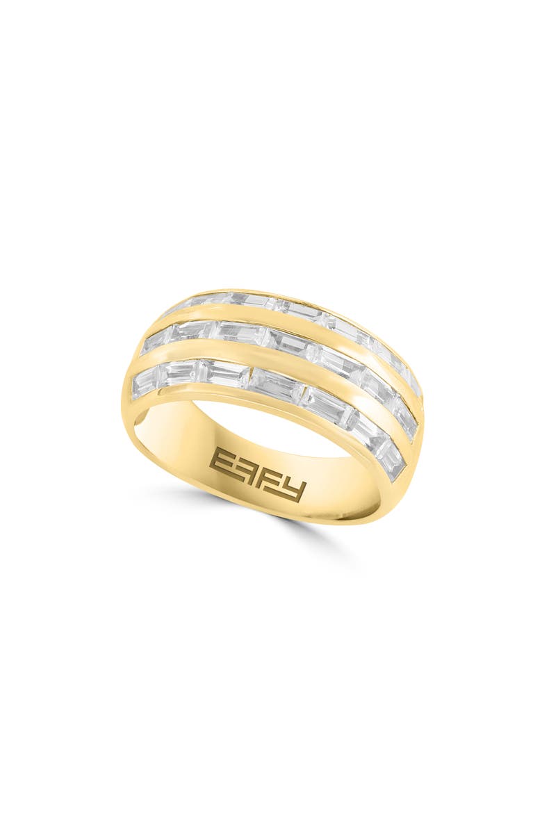 Zircon Band Ring, Main, color, WHITE/ GOLD