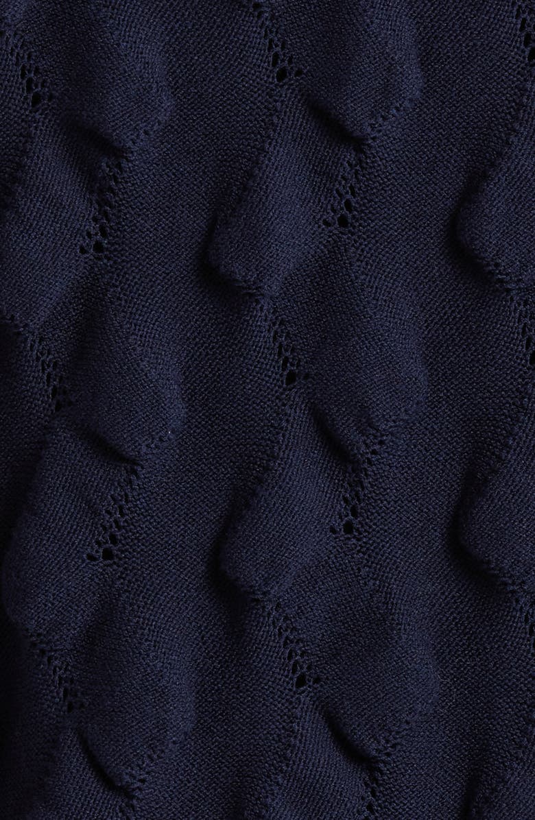 Brain Dead Bubble Knit Hoodie, Alternate, color, Midnight Blue