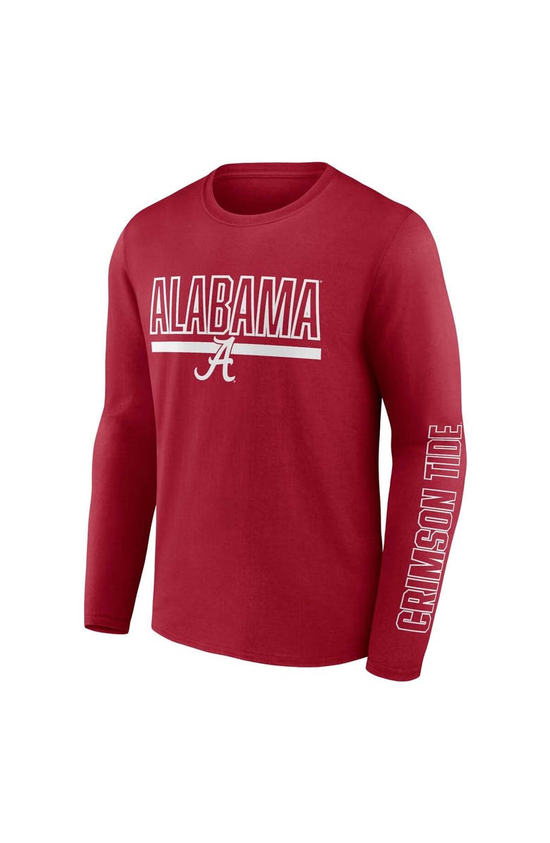 PROFILE Men's Profile Crimson Alabama Crimson Tide Big & Tall Two-Hit Graphic Long Sleeve T-Shirt, Alternate, color, 